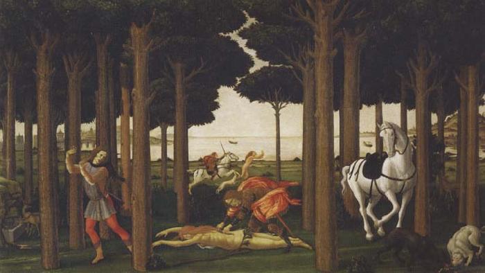 Sandro Botticelli rNovella di Nastagio degli Onesti Sweden oil painting art
